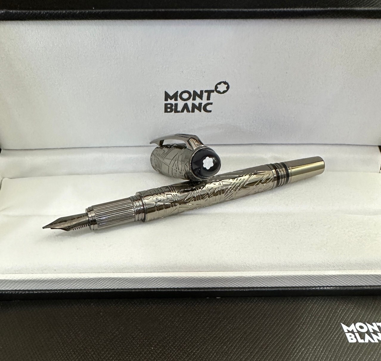 AAA Copy Montblanc Starwalker 'Space Blue' Black Matte Fountain Pen